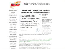 Tablet Screenshot of hobbyandlifestyle.com